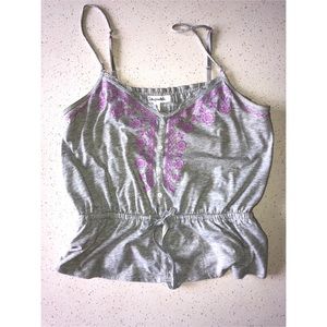 Grey spaghetti strap shirt